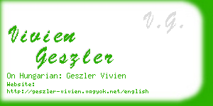 vivien geszler business card